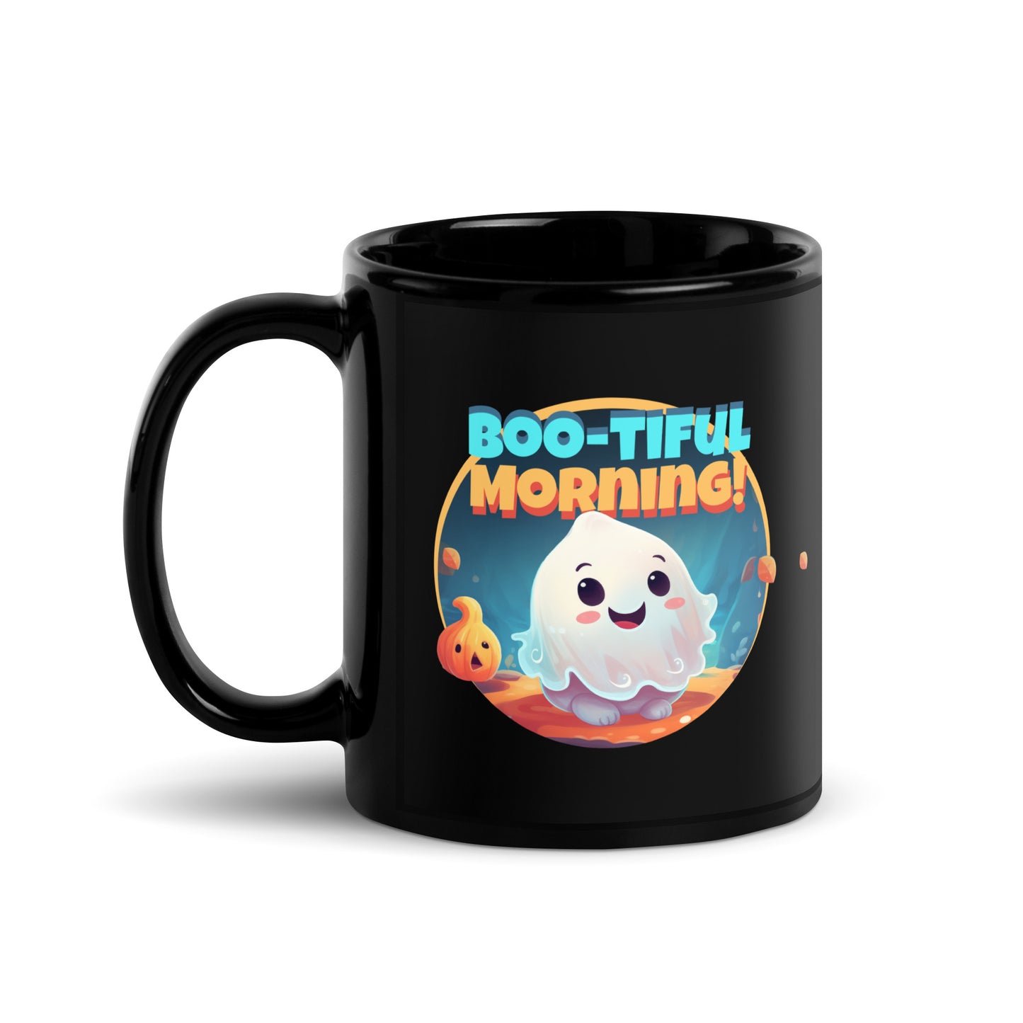 Boo-tiful Morning Ghost Halloween Coffee Mug – Ceramic, Cute Ghost Design, Fall Drinkware