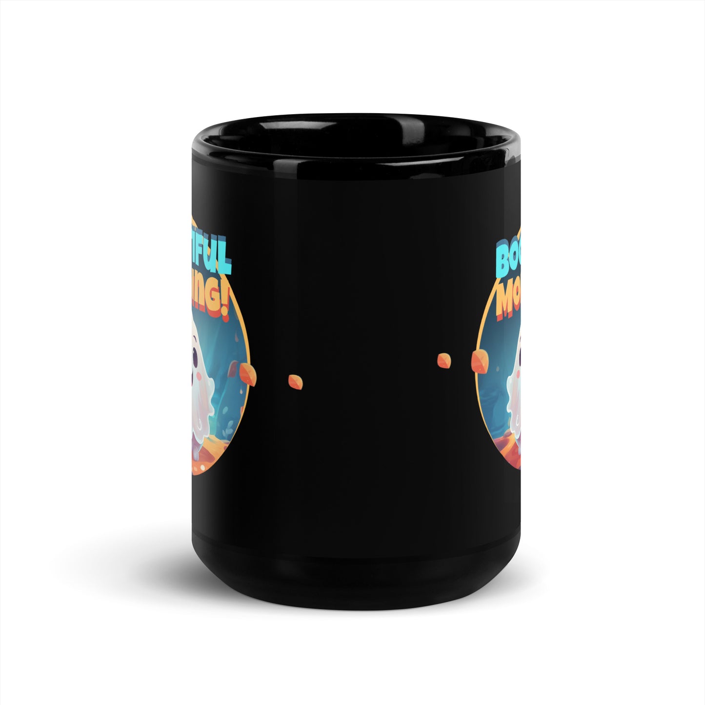 Boo-tiful Morning Ghost Halloween Coffee Mug – Ceramic, Cute Ghost Design, Fall Drinkware